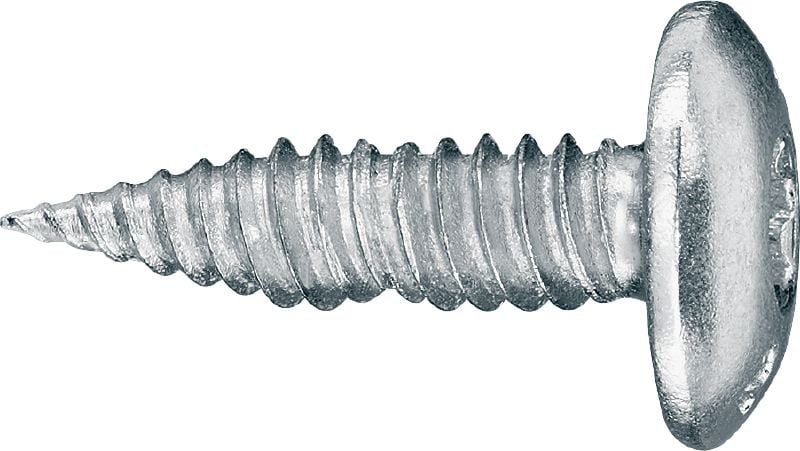 Tornillos para chapas de metal autotaladrantes S-MS 01PS Tornillo autotaladrante (acero inoxidable A2) sin arandela para fijaciones sin virutas de láminas de metal de espesor bajo (hasta 2 x 1,0 mm)