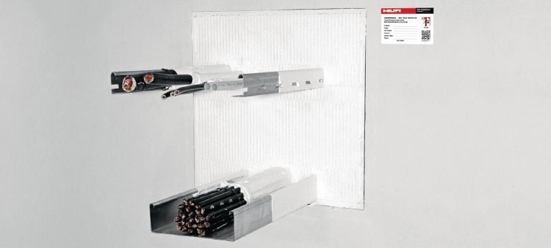 Revestimiento de panel cortafuego CP 670 Sistema de recubrimiento cortafuego para tableros minerales con un amplio rango de aprobación para el sellado de aberturas medianas y grandes Aplicaciones 1