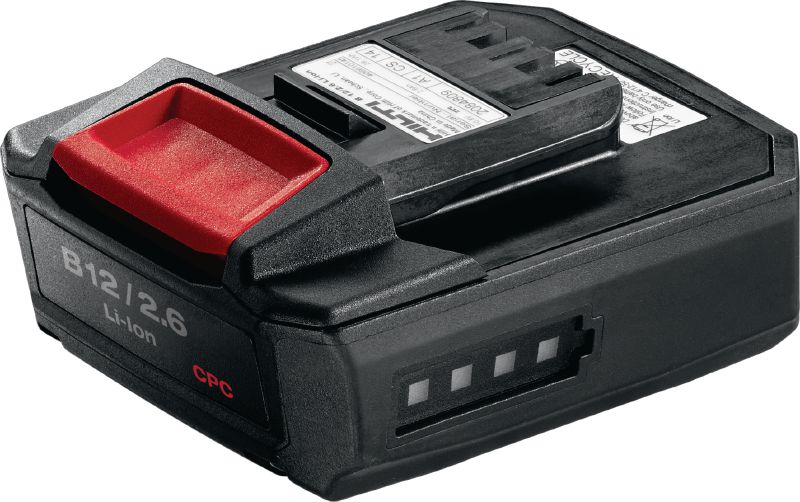 Batería B12 2.6 de 12V Batería de ion de litio compacta de 12 V y 2,6 Ah