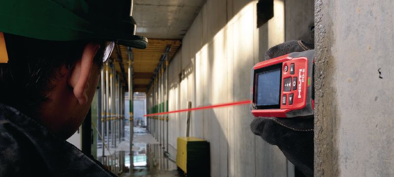 Medidor láser PD-E Láser de medición para exteriores con mirilla integrada para mediciones de hasta 200 m Aplicaciones 1