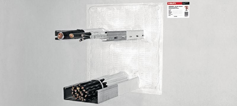 Revestimiento de panel cortafuego CP 670 Sistema de recubrimiento cortafuego para tableros minerales con un amplio rango de aprobación para el sellado de aberturas medianas y grandes Aplicaciones 1