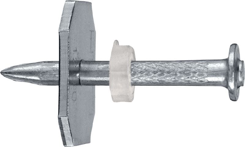 Clavo de concreto X-C P8S con arandela Clavo individual de alta calidad con arandela de acero para fijaciones en concreto con herramientas de fijación directa con pólvora