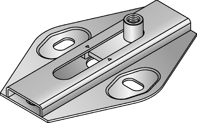 Conector deslizante MSG 1,0 Elemento deslizante galvanizado de alta calidad para aplicaciones de calefacción y refrigeración de carga ligera