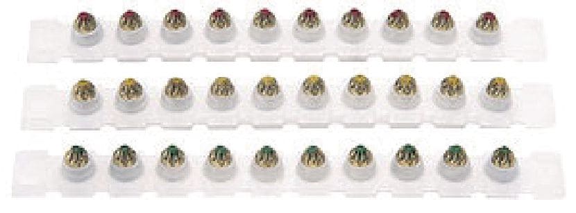 Cartuchos para pólvora M10 6.3/10 (calibre 25) Cartuchos de clavos en tiras de calibre 0,25 para el uso con clavadoras a pólvora