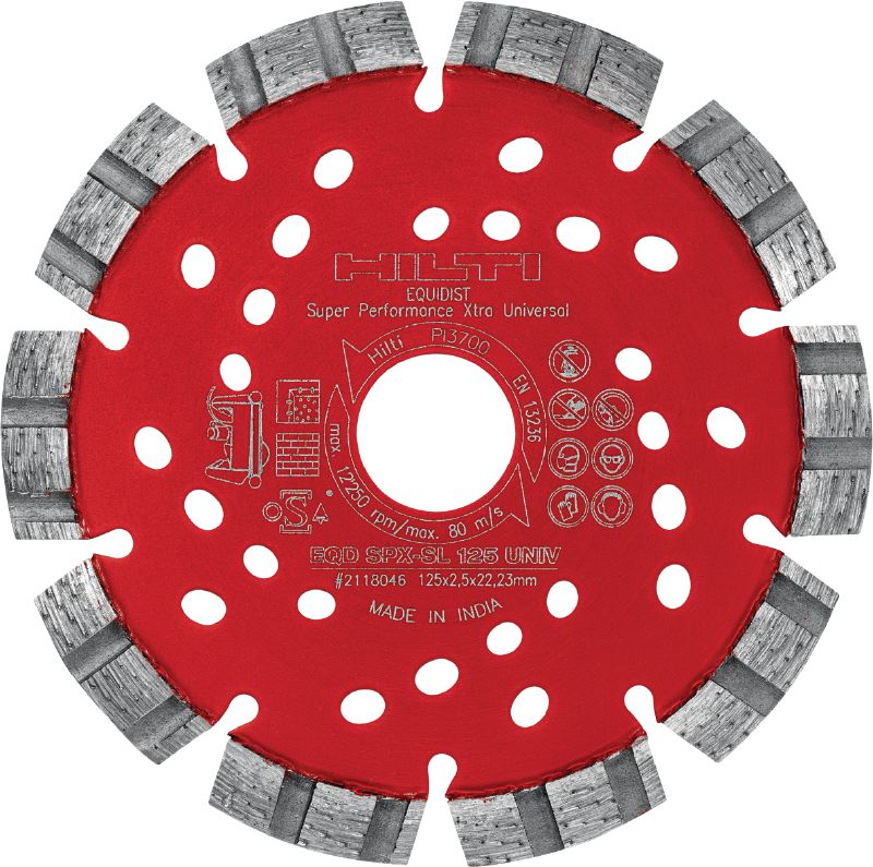 Disco de diamante universal SPX-SL Máximo disco de diamante silencioso con tecnología Equidist para ranurado en diferentes materiales base
