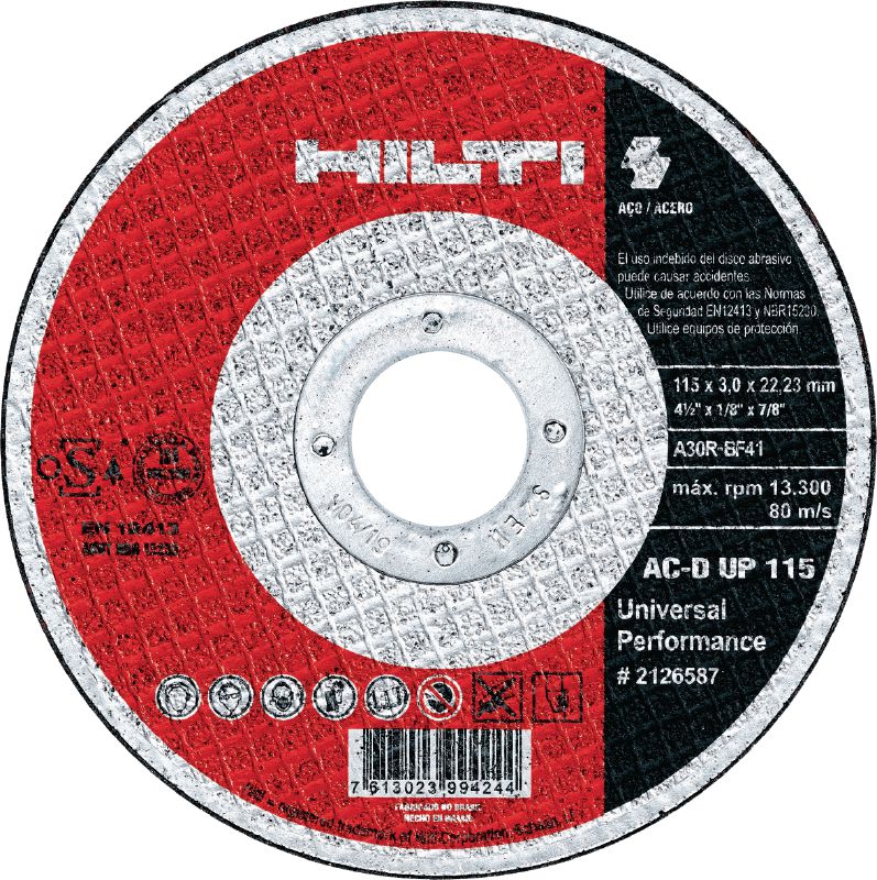 Disco de corte AC-D UP Disco de corte abrasivo de primera calidad