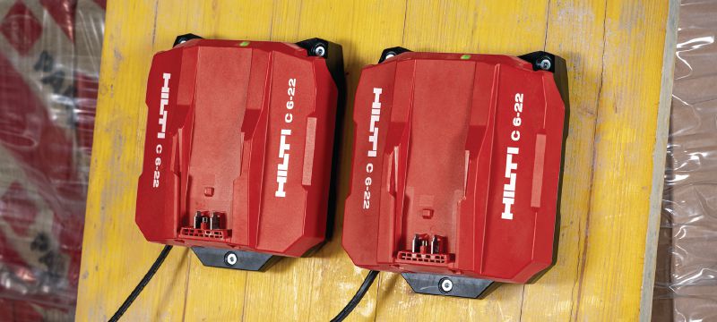 Cargador rápido C 6-22 Nuron Cargador de alta velocidad para todas las baterías Hilti Nuron Aplicaciones 1