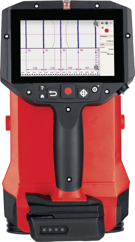 Sistema Ferroscan PS 300 Detector de localización de corrugados para hormigón, mediciones de profundidad y estimaciones de tamaño en análisis estructurales