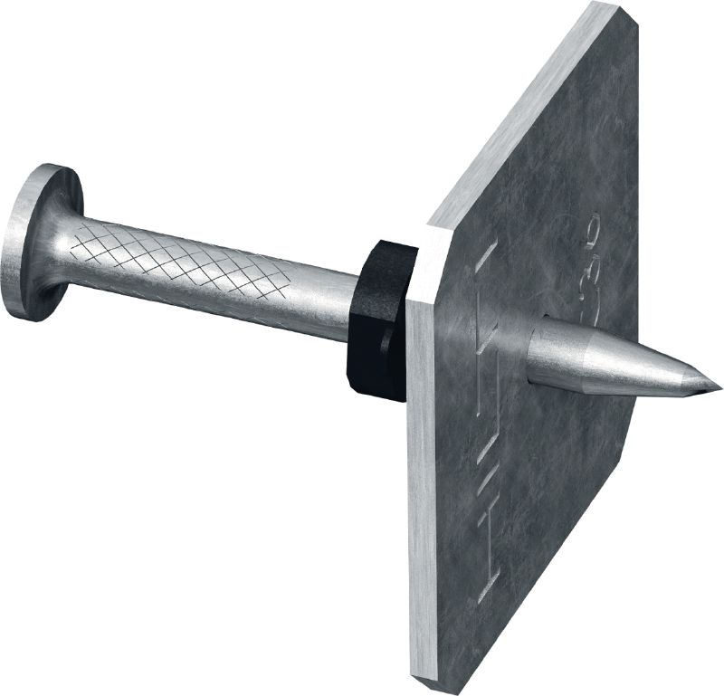 Clavo de concreto X-C P8S con arandela Clavo para uso general en hormigón con arandela de acero