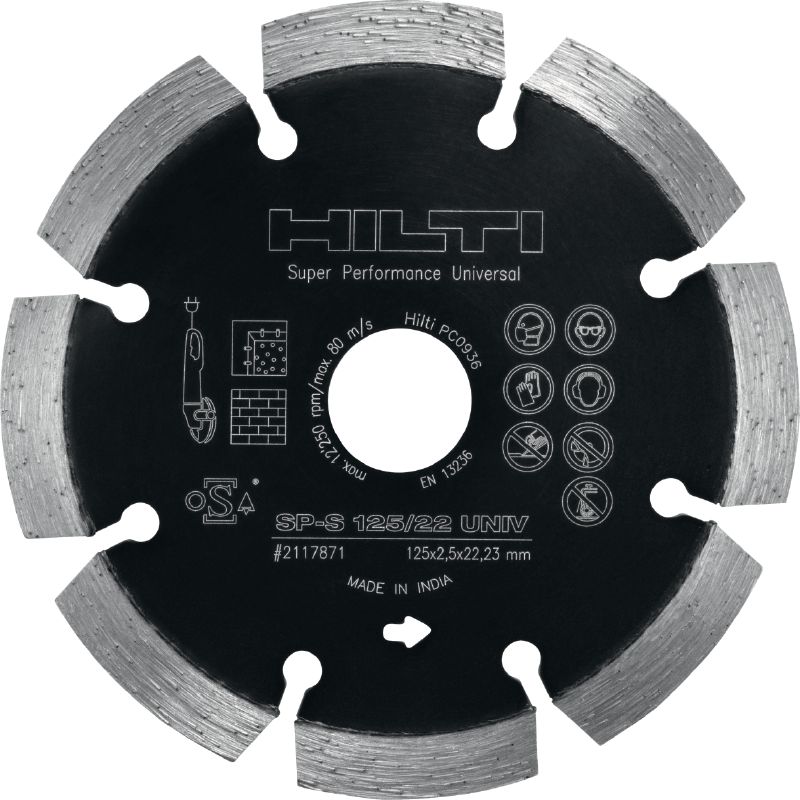 Disco de diamante universal SP Disco de diamante de calidad para tareas de corte en distintos materiales base